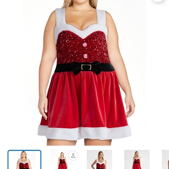 NOBO Dresses & Skirts - NWT NOBO SANTA CLAUS MINI DRESS 2x